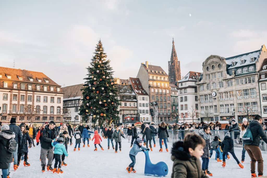 Christkindelsmärik in Strasbourg, France.