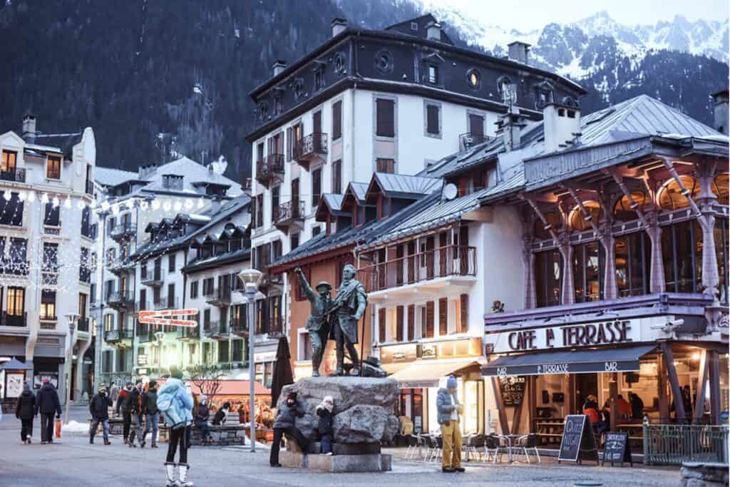 Chamonix, France. In winter.