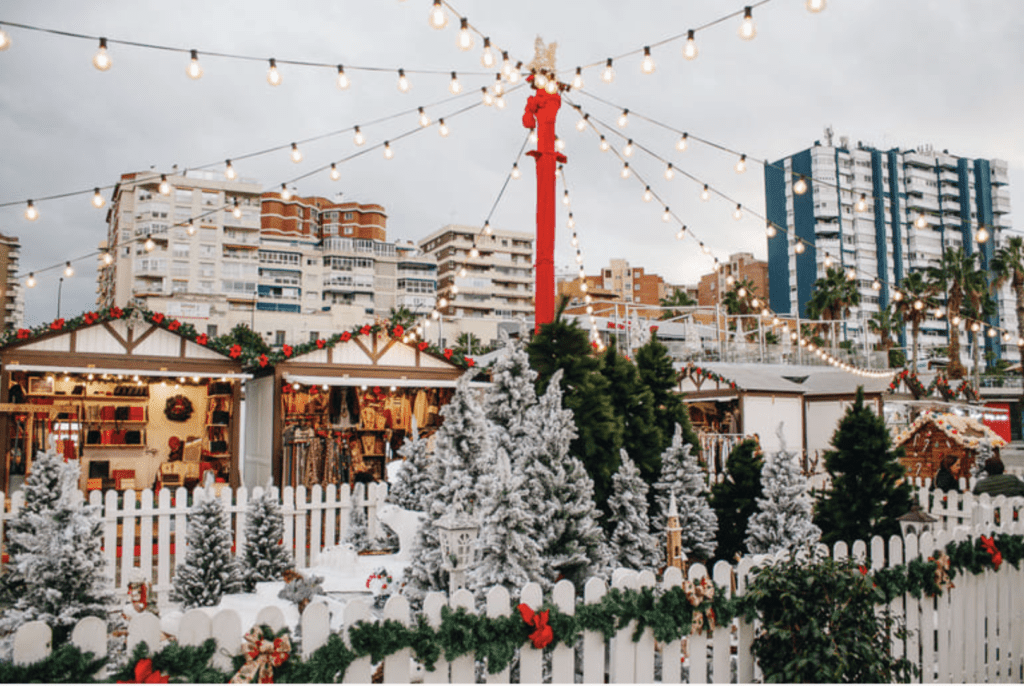 Málaga Christmas Market, Spain. A good place to visit when it snows.