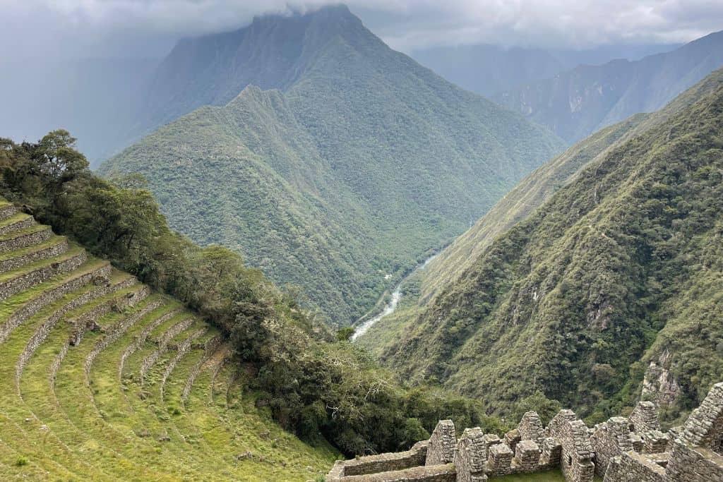 Machu Picchu is worth it, but you must take a hike on the Inca Trail to get the full experience. A view from after our climb.