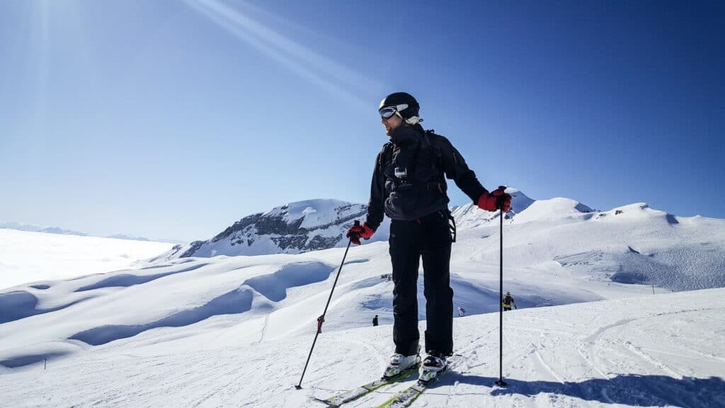 Flaine ski resort, France.