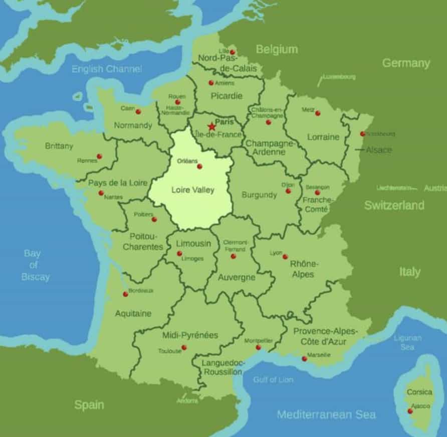How many days in France do you spend when there are 13 regions to consider?