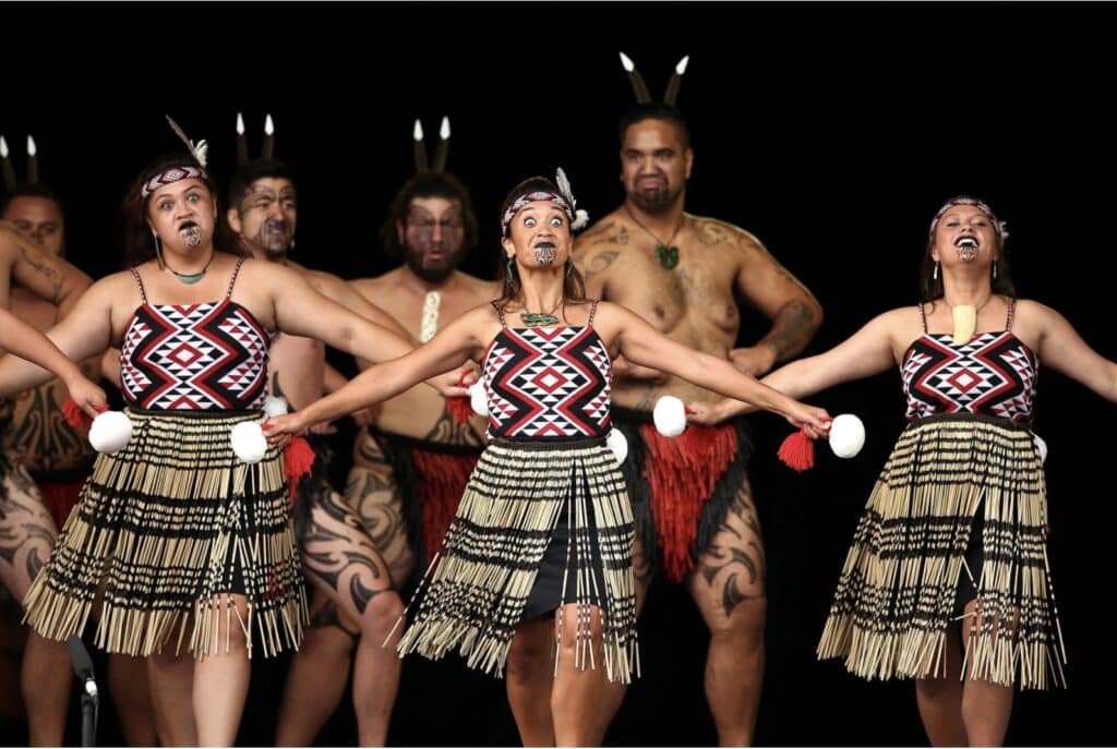 The indigenous Māori people of New Zealand. 