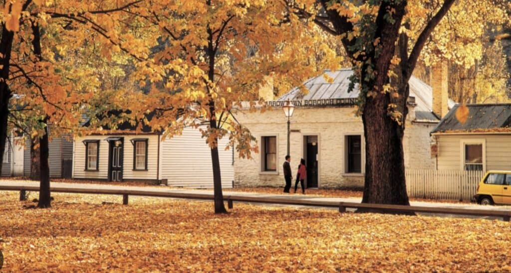 Arrowtown is a small town located about 15 miles from Queenstown, New Zealand.