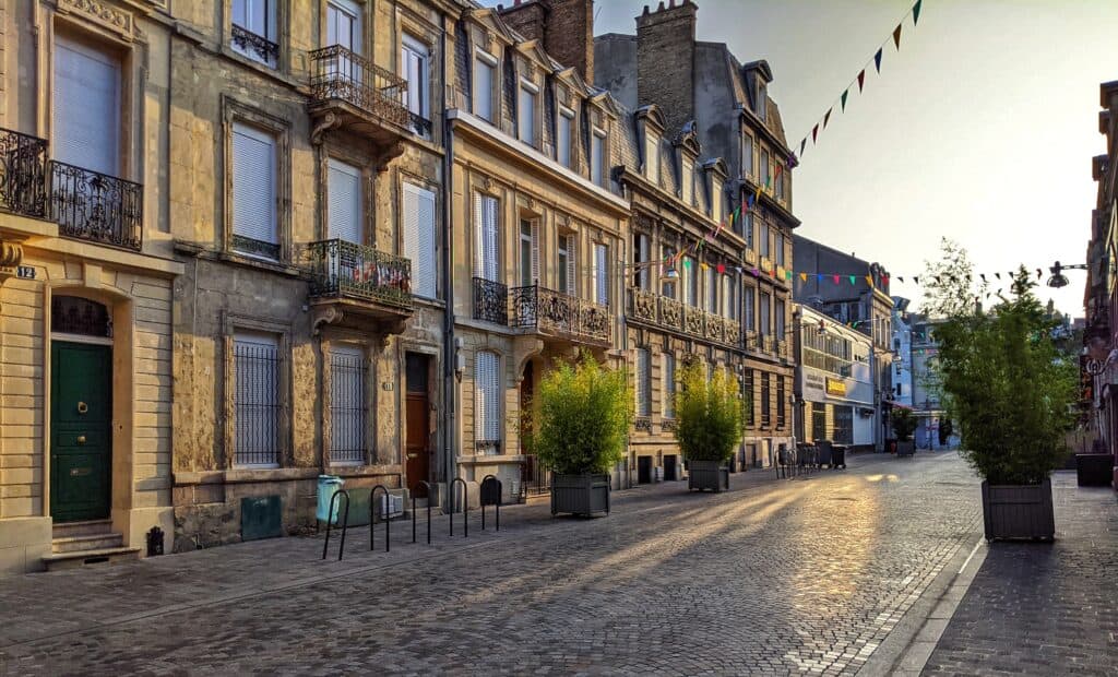 Reims, France. Beautiful towns make France one of the most popular destinations.