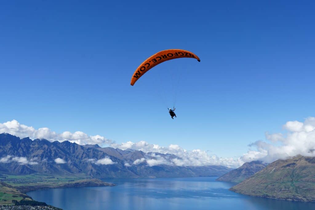 Queenstown has some of the best sky diving because of its spectacular views.
