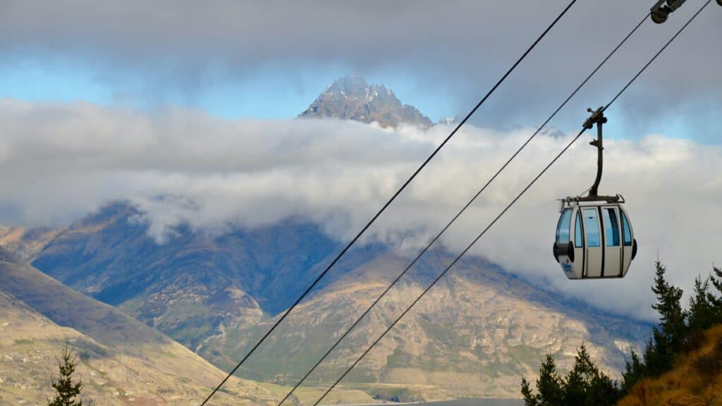 The Skyline Gondola in Queenstown takes you to many biking and hiking trails.