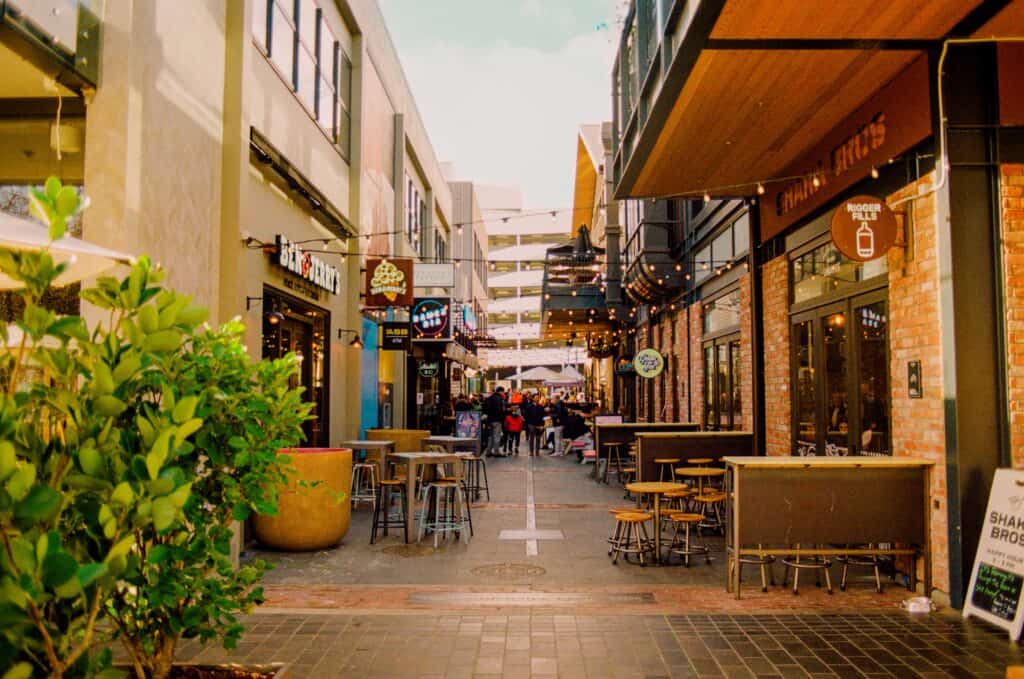 Riverside Market in Christchurch, a funky New Zealand town. 