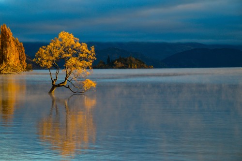 Wanaka Lake, South New Zealand. We think any time is a good time to go to New Zealand to see views like this one. 