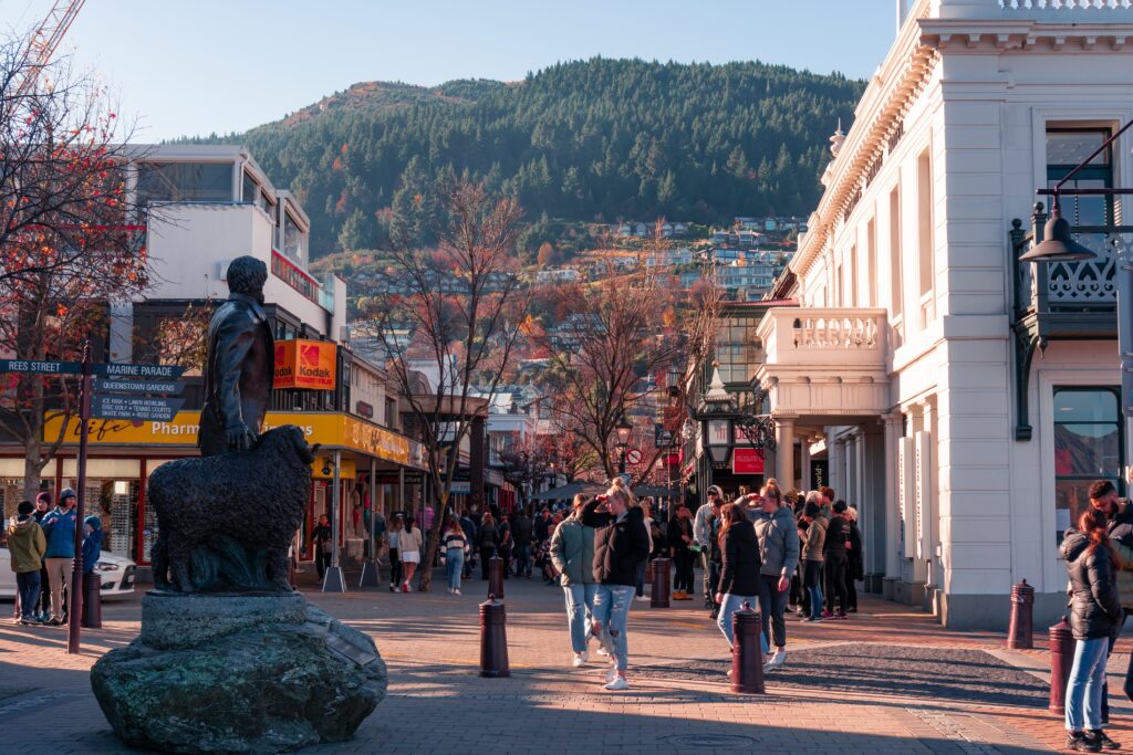 Queenstown's town center. There is so much to do in Queenstown and its surrounding areas.