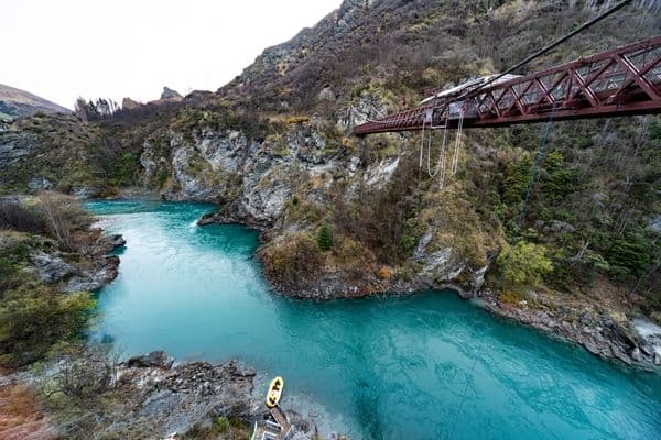 Bungy jump in Queenstown, New Zealand.