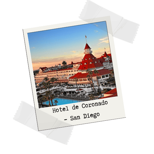 The well-known Hotel de Coronado in San Diego makes our San Diego Travel Guide. It's one of our favorite hotels in San Diego, right on the beach.