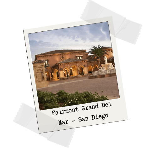 The exterior of the Fairmont Grand Del Mar. The most luxurious hotel in our San Diego Travel Guide. 