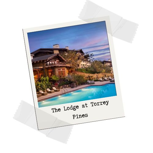 The exterior of The Lodge at Torrey Pines in San Diego, California.