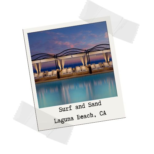 Photo of the pool at Surf and Sand Hotel in Laguna Beach, California.
