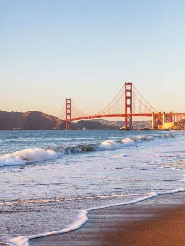 The Golden Gate Bridge.