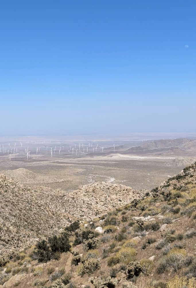 A rocky desert plain.