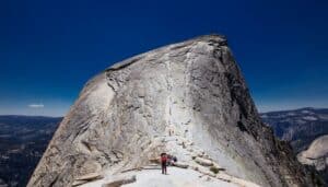 Half Dome in Yosemite National Park in California.